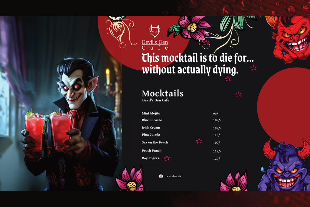 Mocktails menu